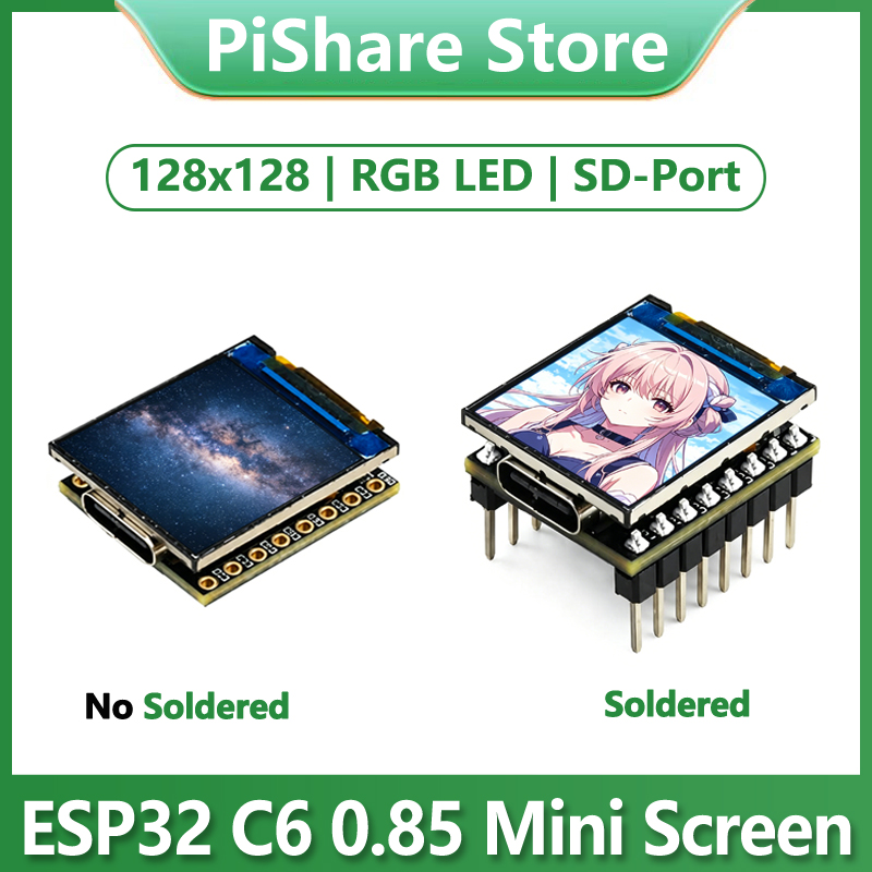Esp32 C6 - ESP32-C6 0.85 inch Display LCD Development