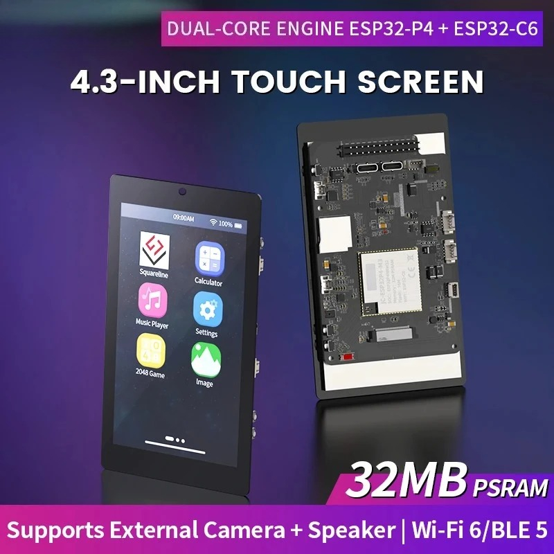 Esp32 C6 - 4.3 inch 480x800 IPS Capacitive Touchscreen