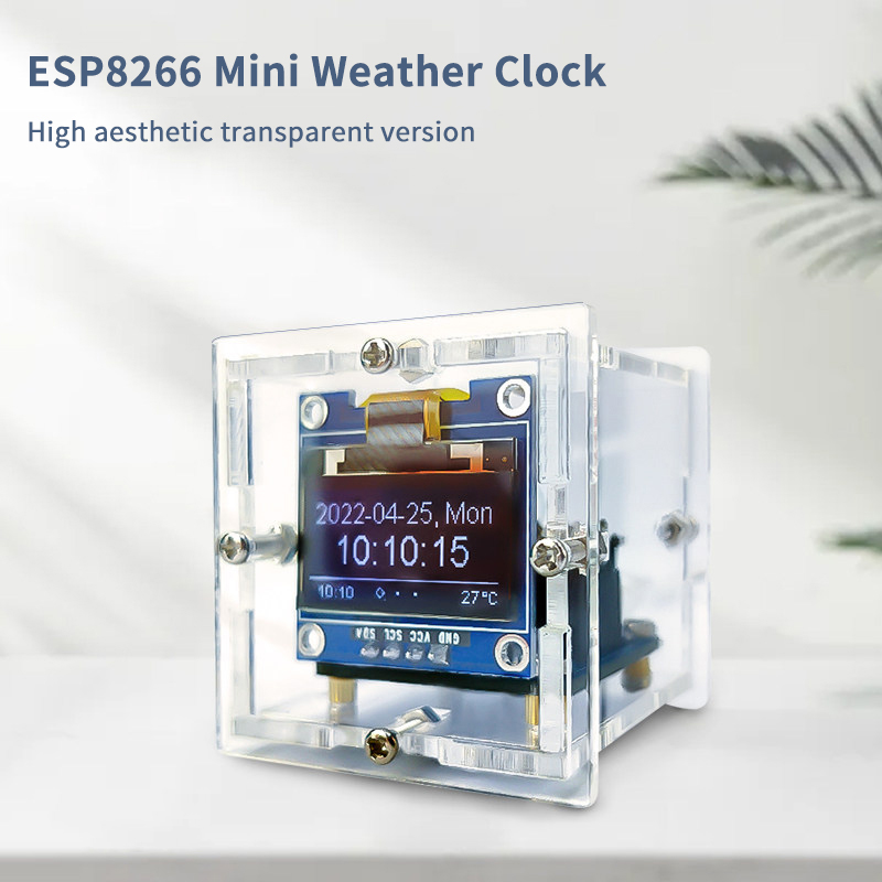 ESP8266 Mini Weather Clock Kit - огляд і ціна Esp8266