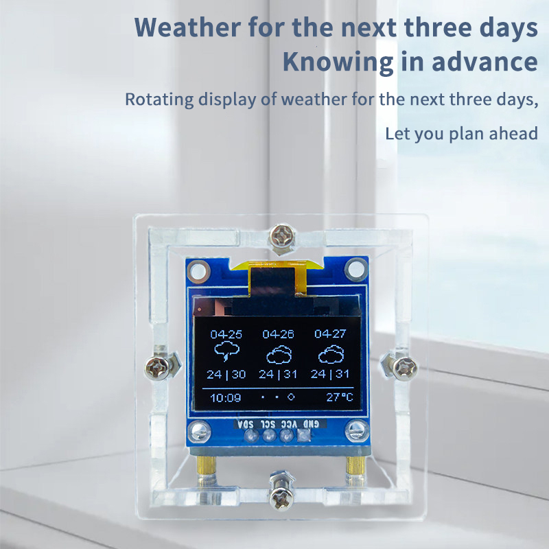 ESP8266 Mini Weather Clock Kit - огляд і ціна Esp8266