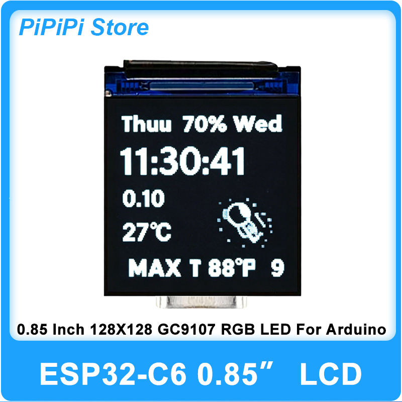 ESP32 C6 0.85 Inch 128X128 IPS - огляд і ціна Esp32 Uart Module