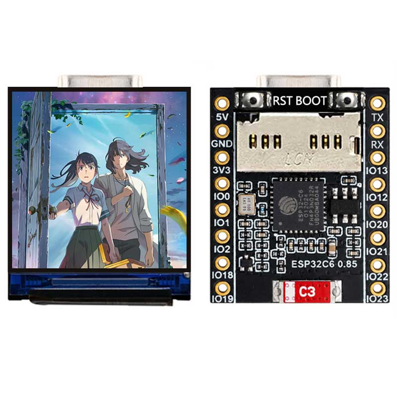 ESP32 C6 0.85 Inch 128X128 IPS - огляд і ціна Esp32 Uart Module