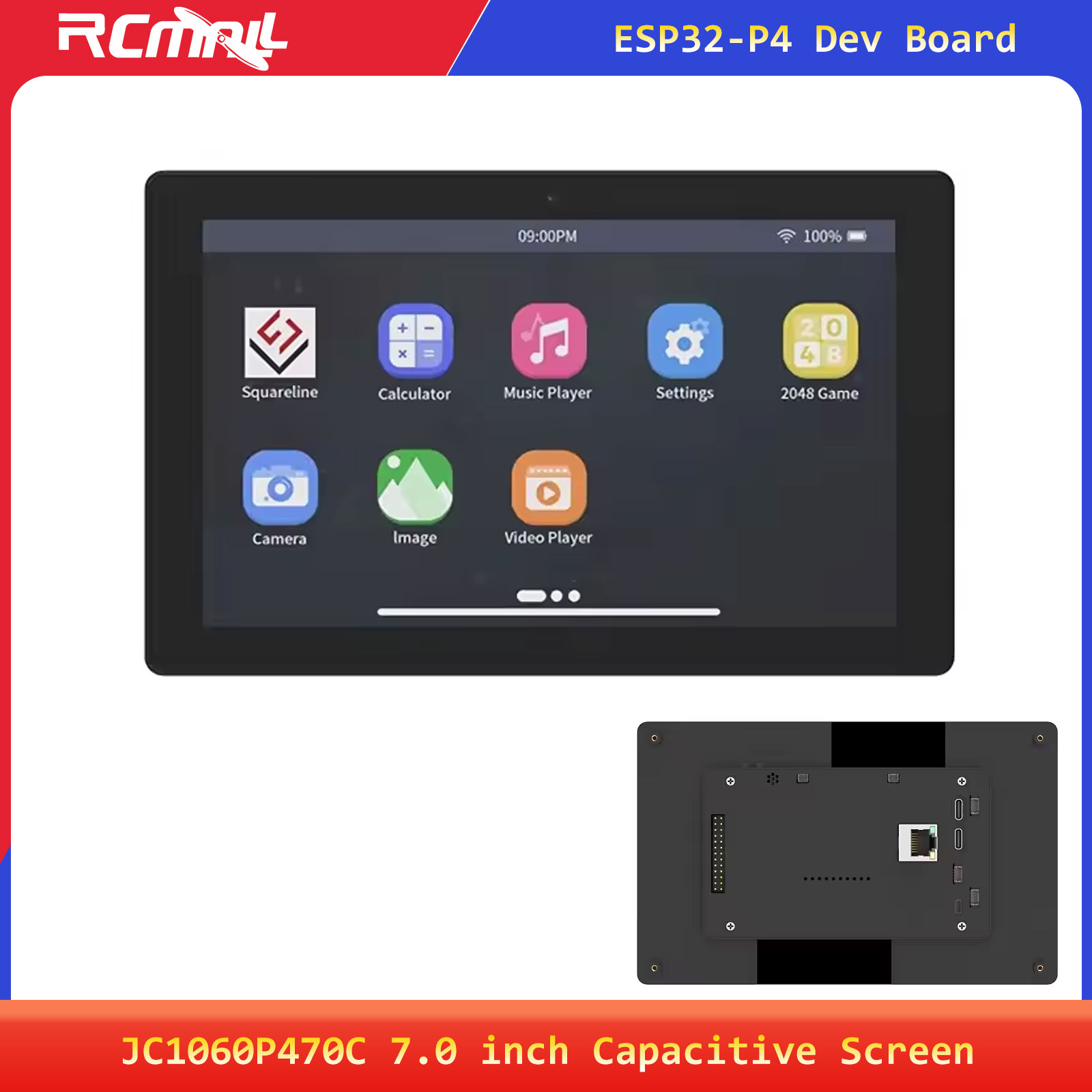 JC1060P470C 7.0inch 1024x600 I - огляд і ціна Esp32 C6
