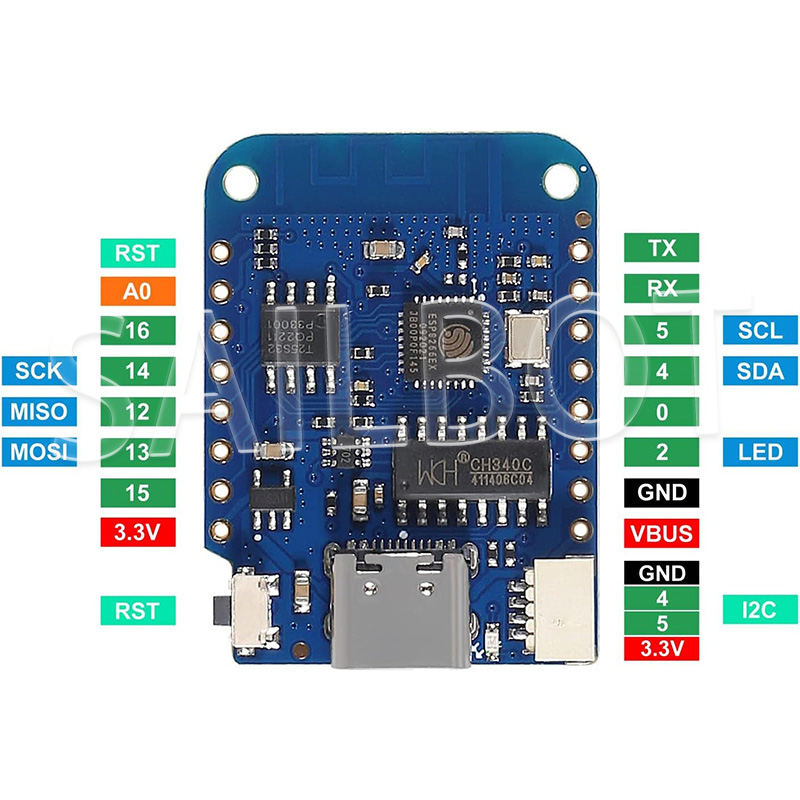 1-10PCS WeMos D1 Mini ESP8266  - огляд і ціна Esp8266 Nodemcu