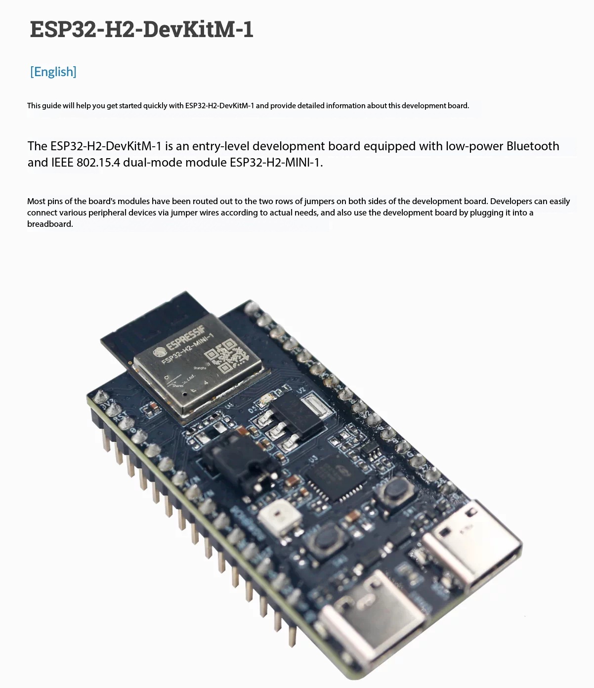 Espressif ESP32-H2-DevKitM-1 8 - огляд і ціна Esp32 H2