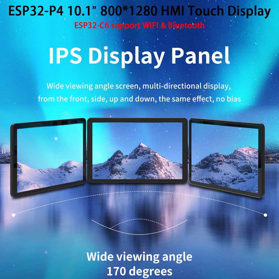 ESP32-P4 10.1 inch 800*1280 IP - огляд і ціна Esp32 P4