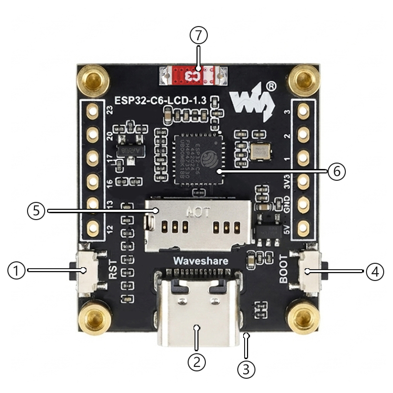 ESP32-C6 LCD Development Board - огляд і ціна Espressif Esp32