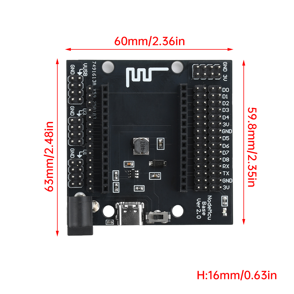 NodeMcu Base ESP8266 Testing D - огляд і ціна Esp8266 Nodemcu