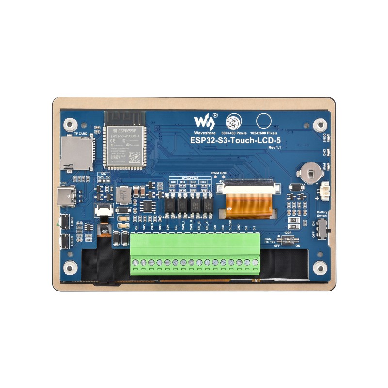 Waveshare ESP32-S3-Touch-LCD-5 - огляд і ціна Esp32