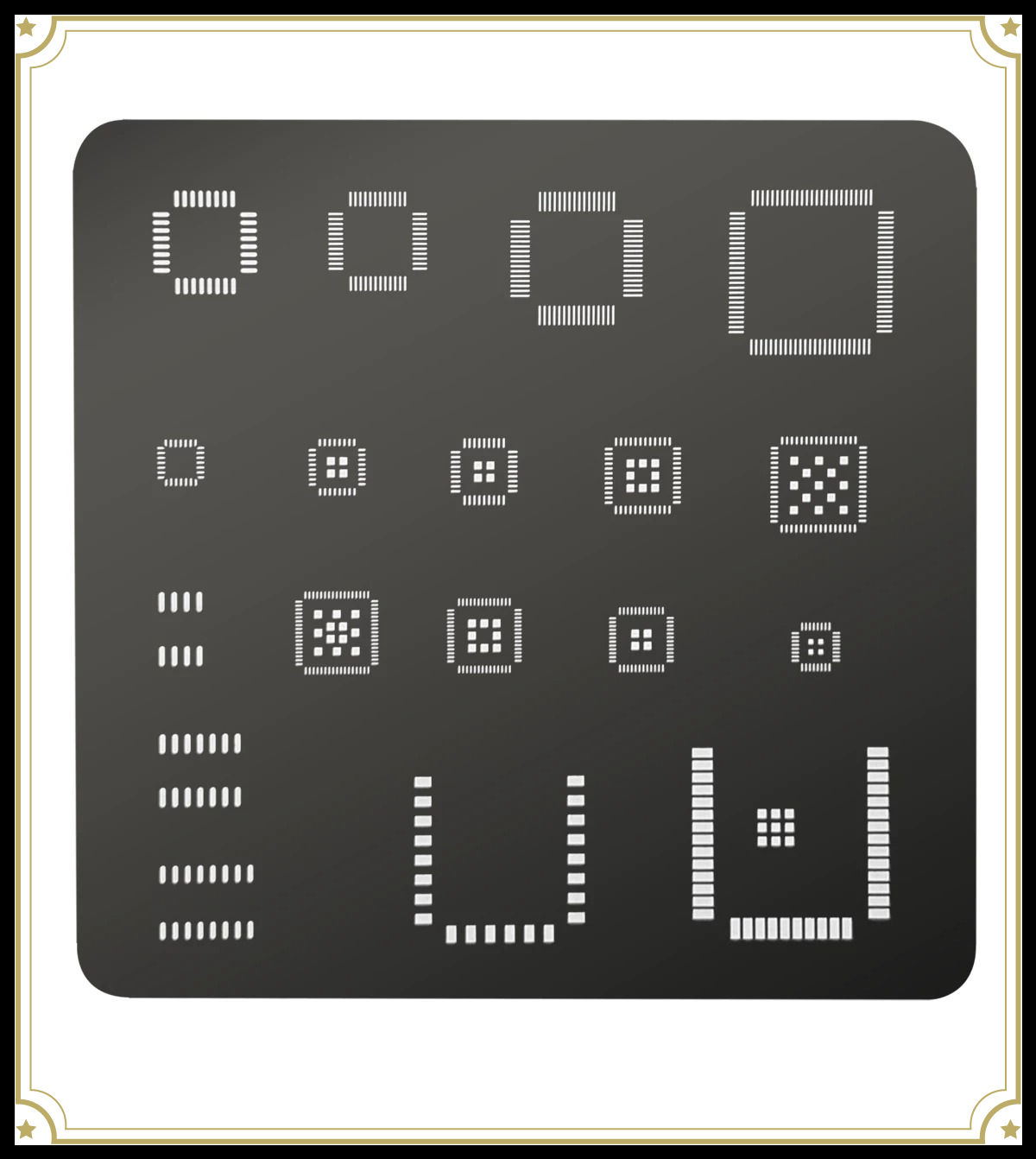 Universal IC Stencil QFP QFN S - огляд і ціна Esp32