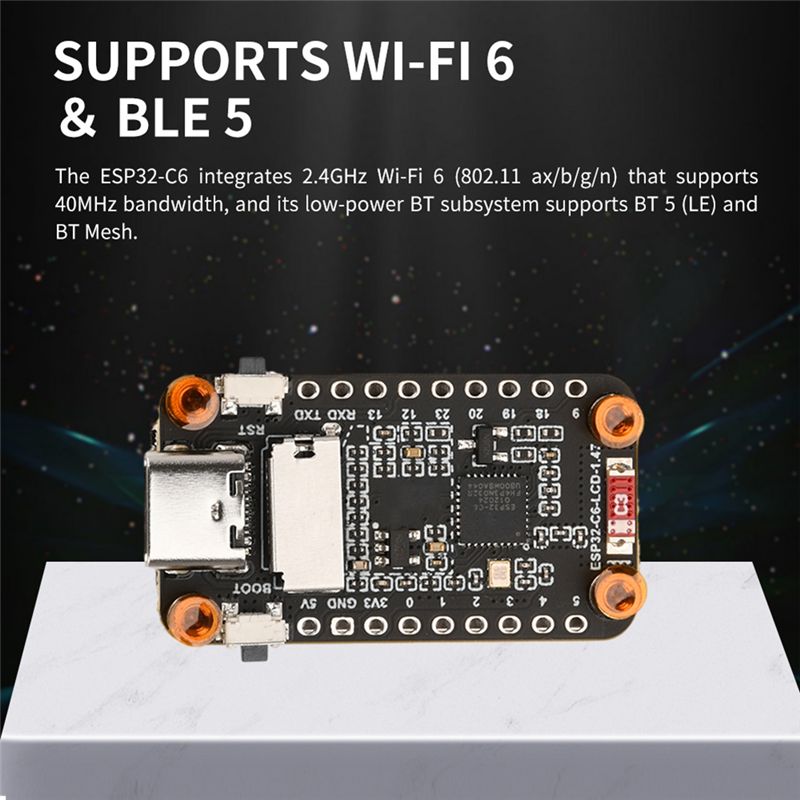 [NEW A09R!】 Esp32-C6 1.47-Inch - огляд і ціна Esp32 C6