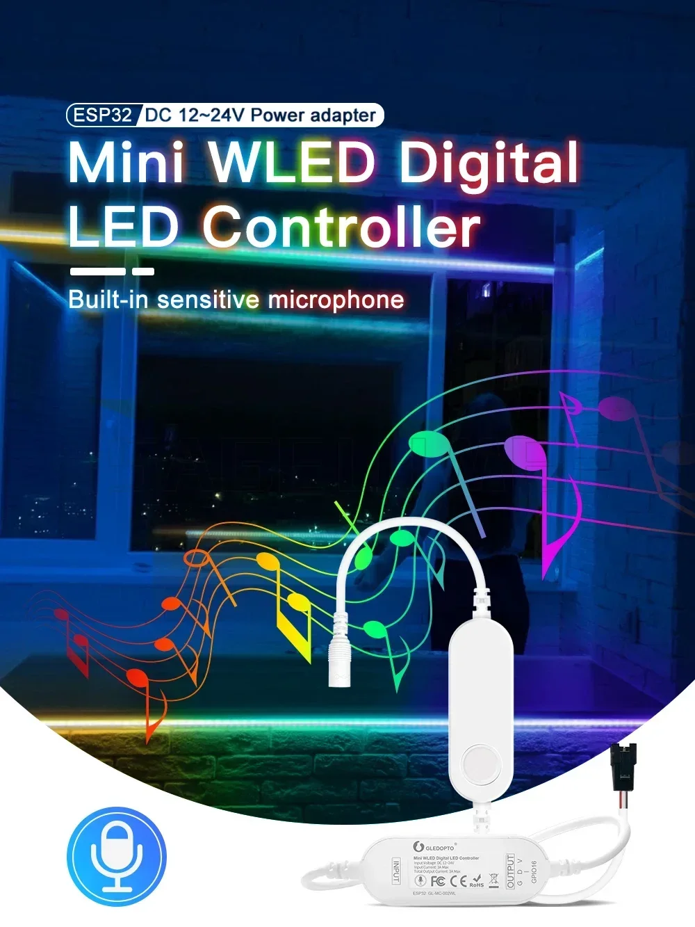 Gledopto ESP8266/ESP32 Mini WL - огляд і ціна Esp8266