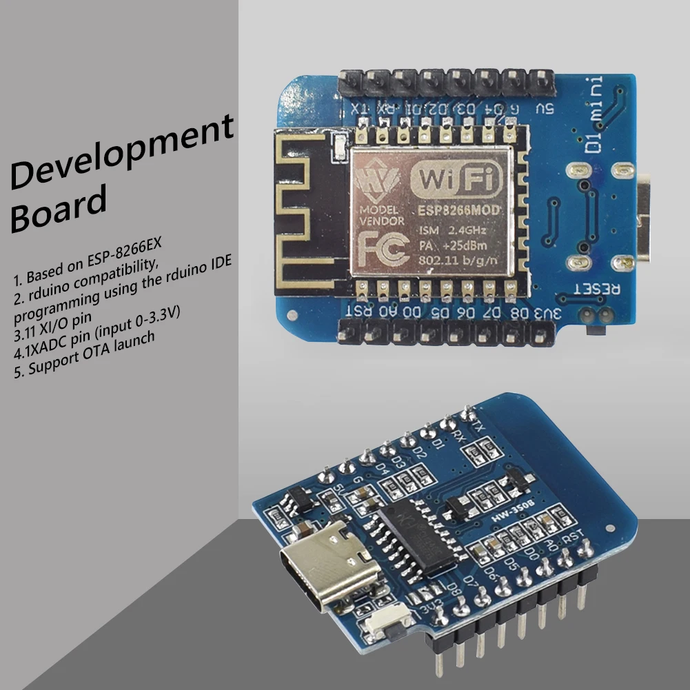 1-10PCS ESP8266 ESP-12F D1 Min - огляд і ціна Esp8266