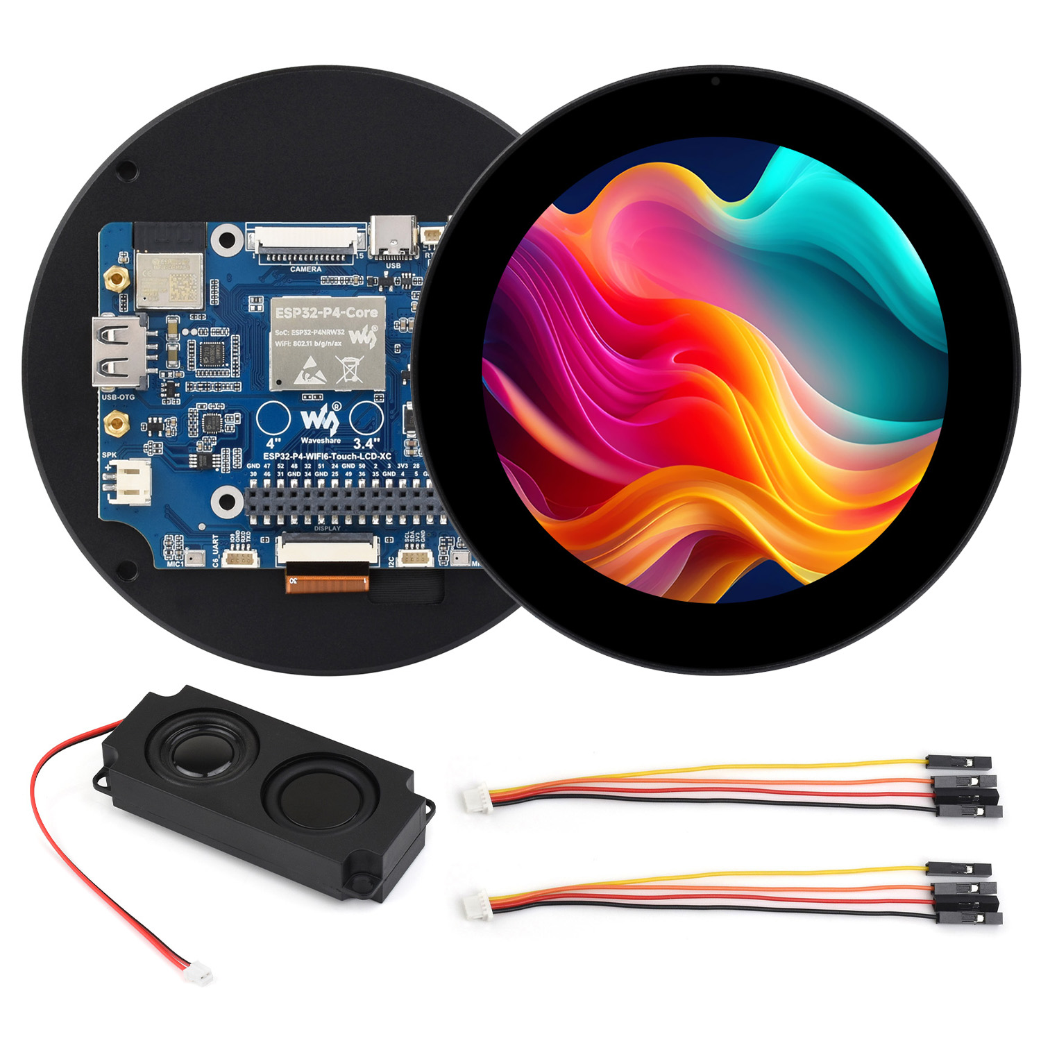 ESP32-P4 3.4/4 Inch Round Touc - огляд і ціна Esp32 P4