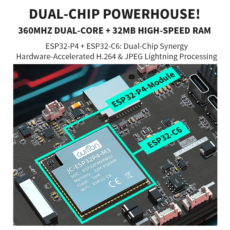 4.3 inch 480x800 IPS Capacitiv - огляд і ціна Esp32 C6