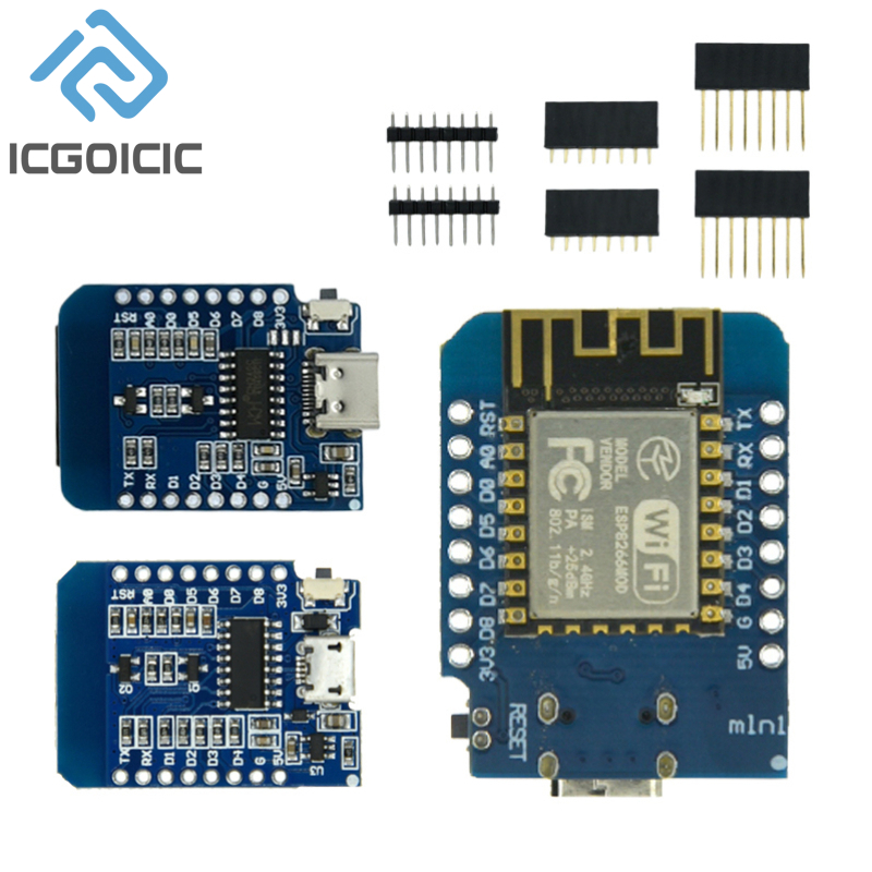D1 Mini-Mini NodeMcu 4M Bytes  - огляд і ціна Esp8266 Nodemcu