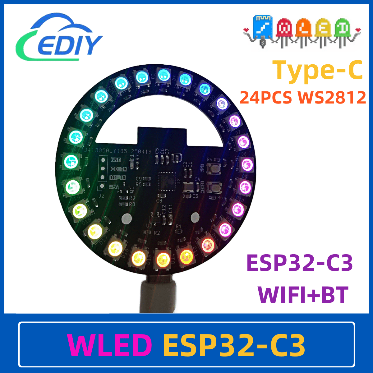 WLED ESP32-C3 Development Boar - огляд і ціна Esp32 C3