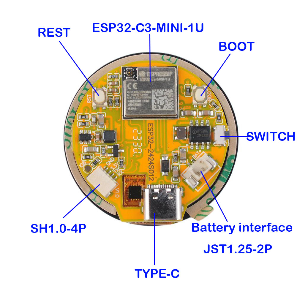 1.28 Inch ESP32 Display ESP32- - огляд і ціна Esp32 C3