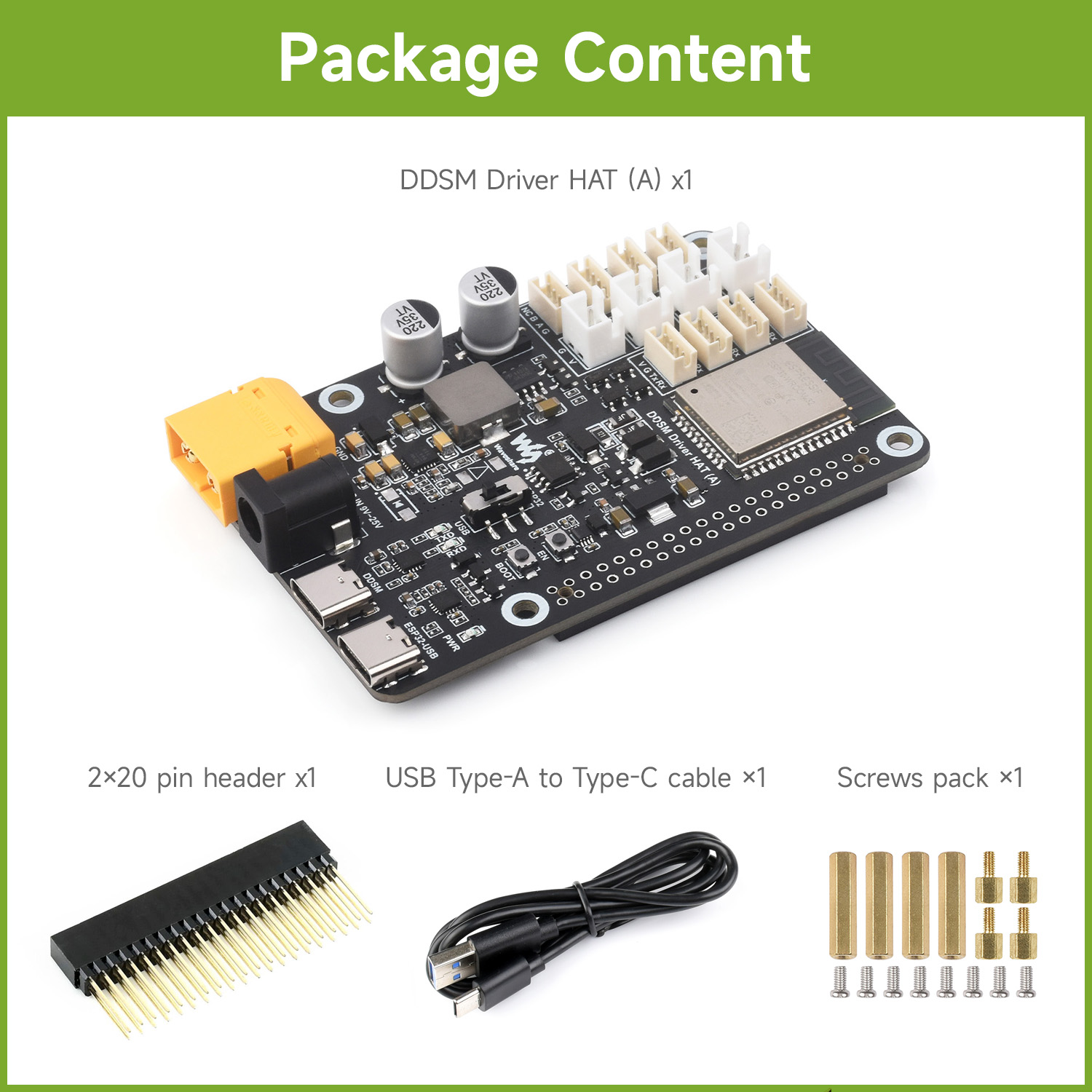 Waveshare Direct Drive Servo M - огляд і ціна Esp32 Uart Module